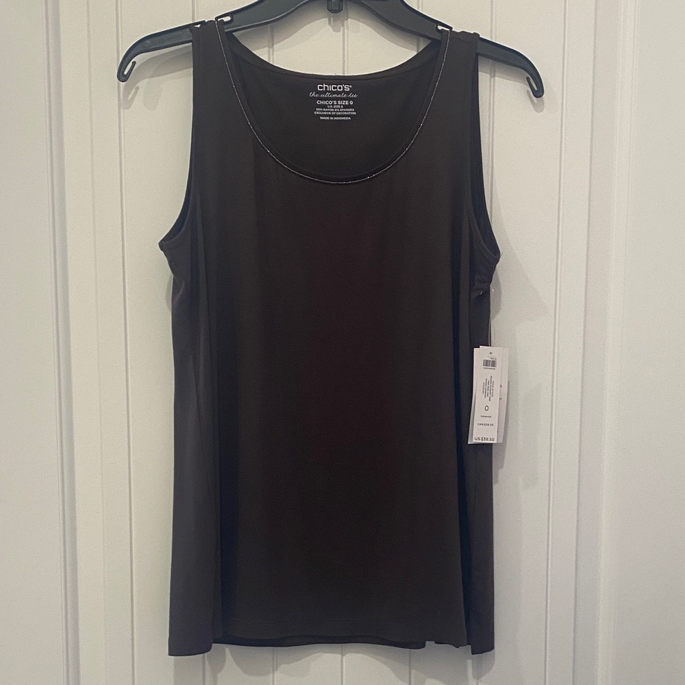 Chico's Elegant Brown Tank Top